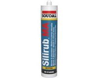 Soudal Silirub MA natuursteenkit - 310 ml koker - steengrijs - voor marmer en natuursteen sanitair
