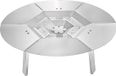 VEVOR Répartiteur de chaleur Foyer Accessoire Acier inoxydable Φ635x254mm