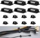 Unyqoos® Set van 60 Zelfklevende Kabelclips Noir