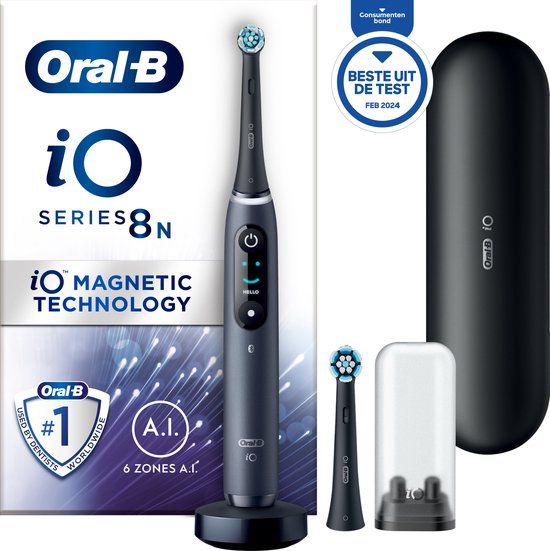 Oral-B iO 8N Elektrische Tandenborstel - Zwart