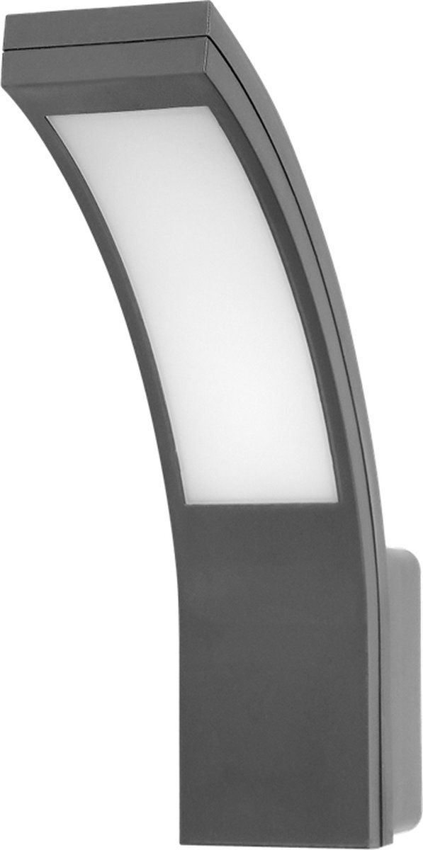 Adviti PIRYT LED Buiten Wandlamp - Antraciet - 10W - IP54 - 4000K - 800lm - IK10