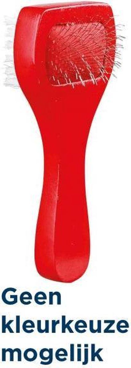 TRIXIE slickerborstel hout / metalen pinnen assorti 13x6 cm