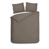 Heckett & Lane Banda - Housse de couette - Lits jumeaux - 260x200/220 cm - Taupe