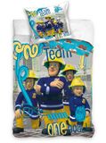 Brandweerman Sam Dekbedovertrek One Team 140 x 200 cm - Katoen