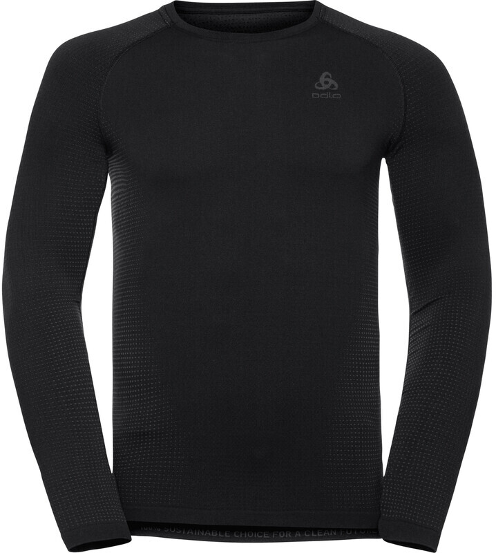 ODLO Performance Warm Eco Crew Neck Longsleeve Heren, black/new graphite grey M 2020 Onderhemden