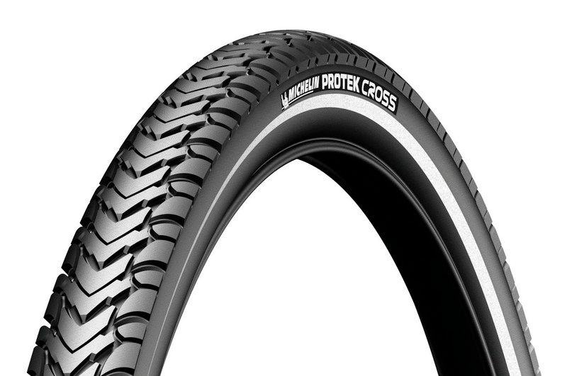 Michelin Protek Cross Fietsband 26" draadband Reflex zwart