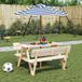 Prolenta Maison Exclusive Parasol voor kinderen met houten mast, Ø120x140 cm