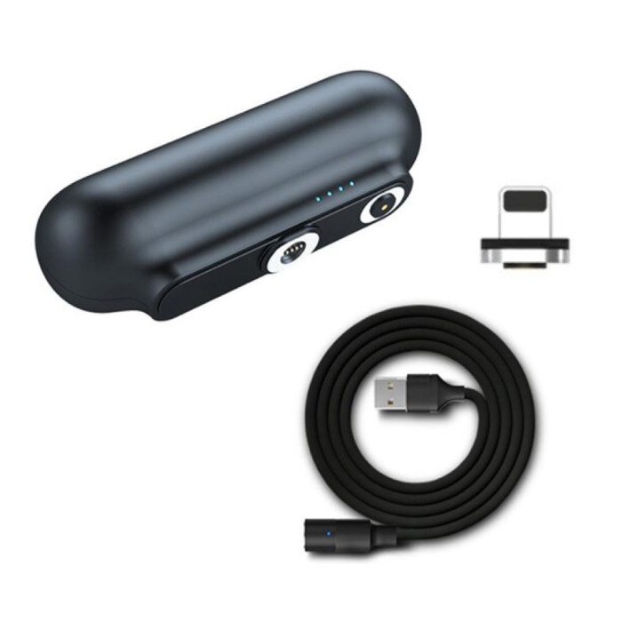 Stuff Certified Magnetische Mini Powerbank 2600mAh voor iPhone Lightning - Externe Noodaccu Batterij Oplader