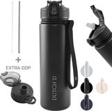 'D RVS Thermosfles 800 ml Zwart
