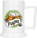 Bellatio Decorations Bierpul voor papa - groen - keramiek - 530 ml