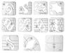 11-delige Quilting Templates Set - DIY Quilt Rulers en Naaimallen