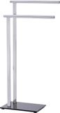 WENKO Lava Handdoekhouder - 2 armen - RVS - Chroom