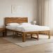 vidaXL Tweepersoonsbed met hoofdbord ROSTOCK Naturel 120 x 200 cm