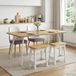 Maison Exclusive - Lot de 2 tabourets de bar EKAI, blanc, 40 x 29 x 45,5 cm