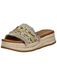 Blowfish Malibu Miami Platform Slide Sandaal voor dames, Beige, 37 EU