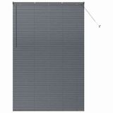 vidaXL - Venetiaanse jaloezie - Donkergrijs - 220 x 140 cm - 25 mm Aluminium