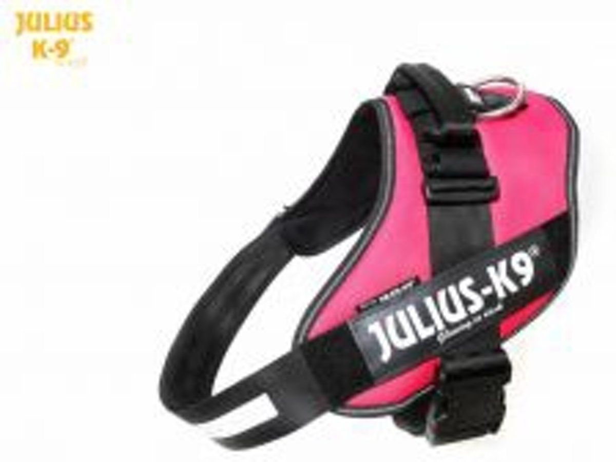 JULIUS K9 IDC Powertuig/Harnas - Maat 3/82-115cm - XXL - Donkerroze