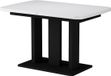 Vicco Eettafel Fenaro, Wit/Zwart, 120-160 x 80 cm