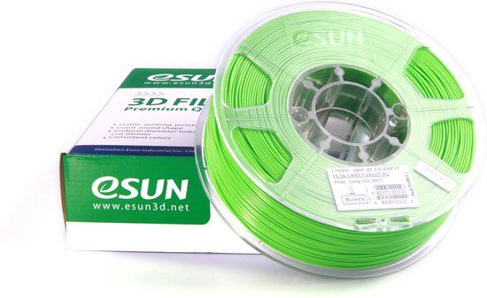 eSun ABS+ Peak Green 1.75mm 3D printer filament