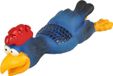 Flamingo Kip en latex avec bande de roulement - Jouet pour chien - Bleu