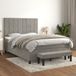 Maison Exclusive - Sommier à lattes de lit et matelas gris clair 140x200cm velours
