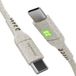 XtremeMac Eco Line USB-C naar USB-C Kabel 1m Kunststof Crème
