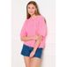 LOLALIZA gebreid vest roze