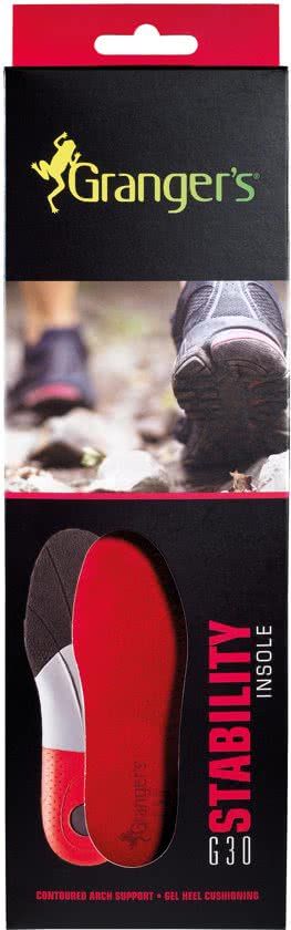 Granger's G30 Stability Inlegzolen - Maat 45 - rood/wit/zwart