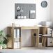 Maison Exclusive - Bureau, placage Sonoma, 130 x 50,5 x 75 cm
