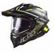 LS2 MX701 Explorer Carbon Edge Adventure Helm - Zwart/Grijs/Fluoriserend geel - L