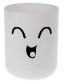 Spirella 40.07315 Smiling Goblet badkamer kunststof 7 x 7 x 9 cm, kunststof, wit, 7 x 7 x 9 cm