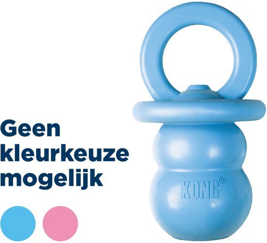 KONG Puppy Binkie - Blauw - Kauwspeelgoed - Puppy (1-12 maanden)