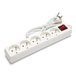 Velamp MULTIP-FR-I-5 stekkerdoos met 5 stopcontacten 10/16 A + schakelaar – 3G1 mm2