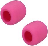 cyclingcolors 2 x popfilter compatibel met Blue Yeti microfoon audio spons windscherm schuim zwart filter, roze