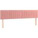 Tête de lit Rose 200x5x78/88 Cm Velours
