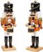 Wurm Bol Notenkraker Beeld - Houten Nutcracker - 44 cm hoog