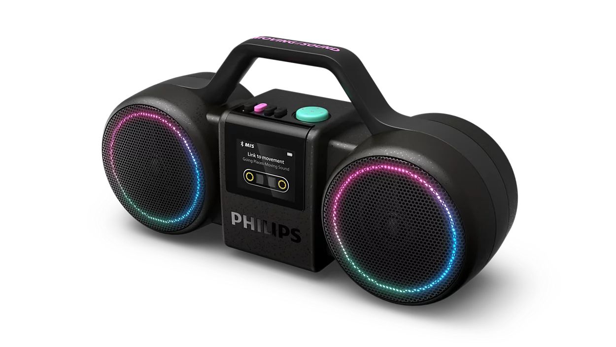 Philips The Roller TAMS60B/00 Draadloze Stereoluidspreker Zwart 60W