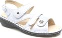 Finn Comfort GOMERA - Platte sandalen - Lichtblauw - Maat 40 - Leer - Klittenband