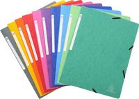 Exacompta 50x Elastomap zonder klep in glanskarton 400gm2 - A4 - Geassorteerd - 5510E