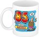 Bellatio Decorations cadeau mok - 85 weegt zwaarder dan verwacht - keramiek - 300 ml