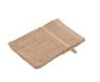 Gözze - Washandschoen, set van 4, zacht en absorberend, 100% katoen, 16 x 21 cm - cappuccino
