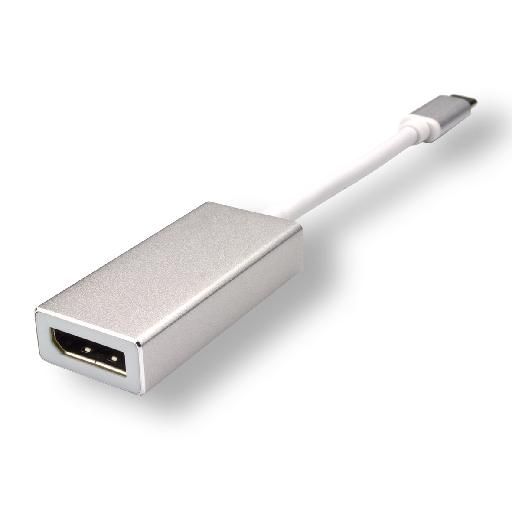 MCL USB31-CM/DPFC - USB grafische adapter - wit, zilver