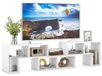 Meuble TV en bois, 3 pièces, pour téléviseurs jusqu'à 65 pouces, blanc