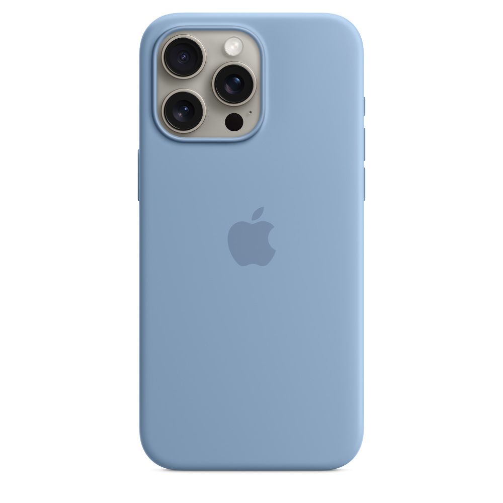 Apple Siliconenhoesje met MagSafe voor iPhone 15 Pro Max - Winter Blue
