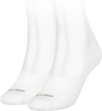 Calvin Klein Footie High Cut Diamond (2-pack) - dames onzichtbare sokken - wit