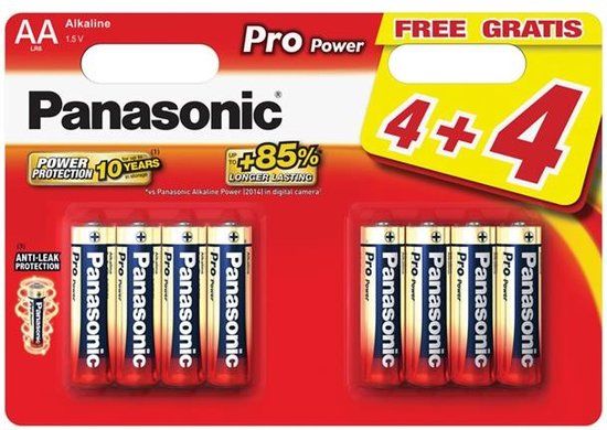 Panasonic Pro Power AA Batterijen - 8 stuks