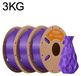 PLA Filament - Standaard PLA 1,75 mm - Weinig krimp - Geschikt voor FDM 3D-printers en 3D-pennen - Spoel van 3 kg - Violet profond