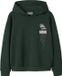NAME IT Meisjes Sweaters Lange mouw Katoen/Polyester Printopdruk 116 Donkergroen