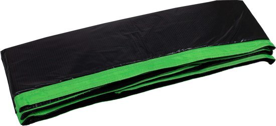 Virtufit Trampoline Beschermrand - Zwart / Groen - 213 x 305 cm