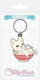 Merkloos / Sans marque Pyramid International Tasty Peach Udon Kitty rubberen sleutelhanger